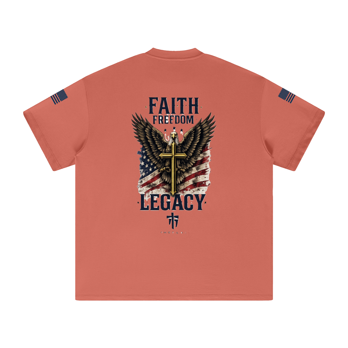 Faith Freedom Heavyweight Earth Tone T-Shirt
