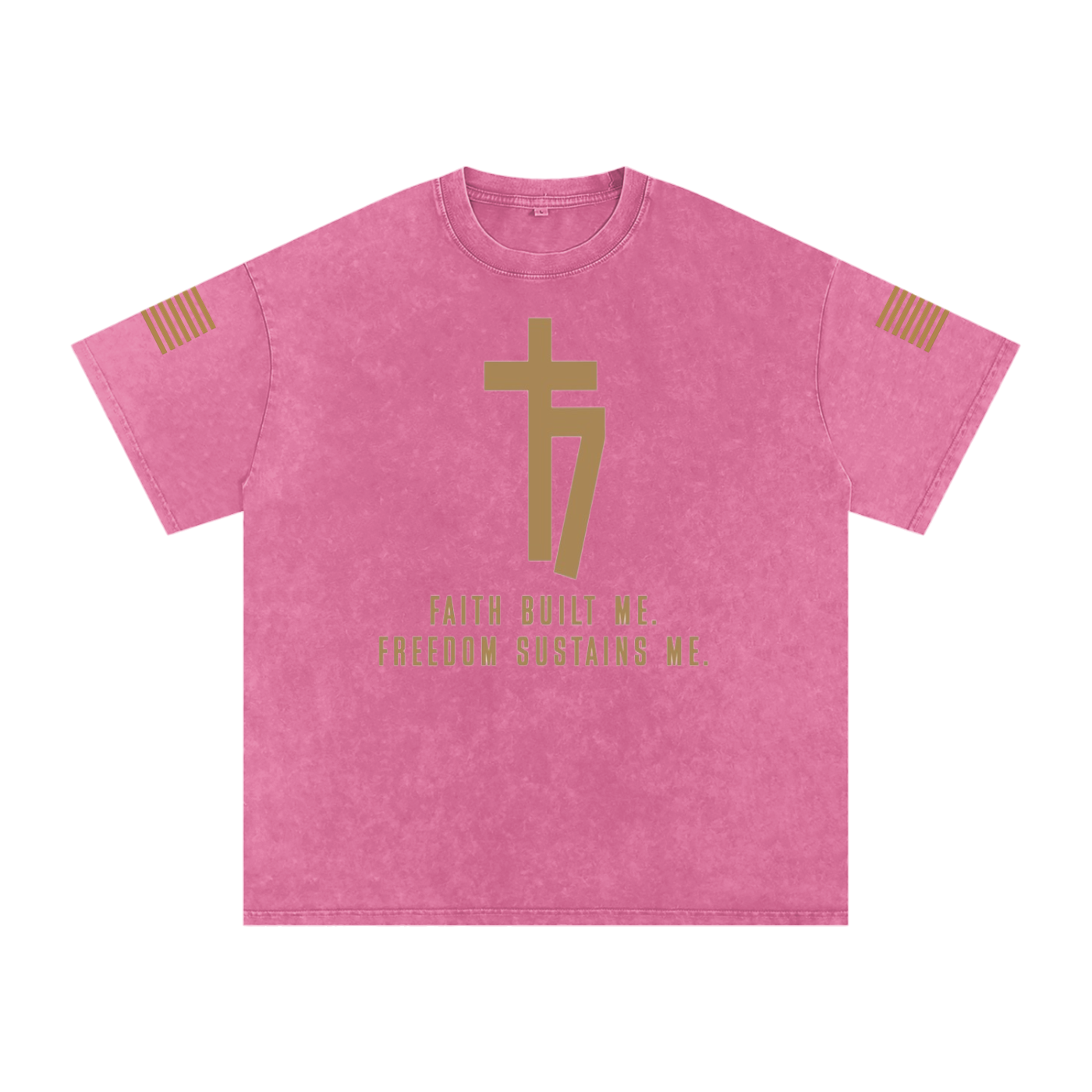 Футболка з бавовни оверсайз Snow Washed 77 threads Faith
