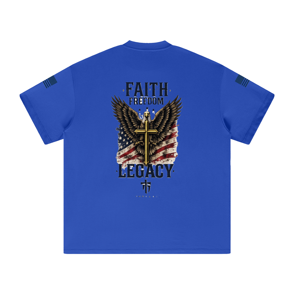 Faith Freedom Heavyweight Earth Tone T-Shirt