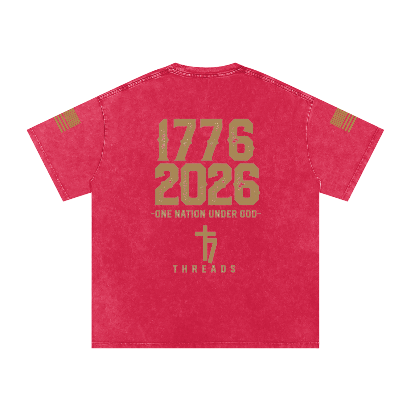 Snow Washed 77 threads Faith Oversized Cotton T-Shirt