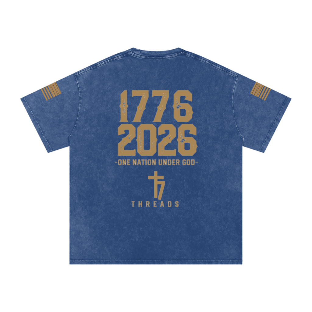 Snow Washed 77 threads Faith Oversized Cotton T-Shirt