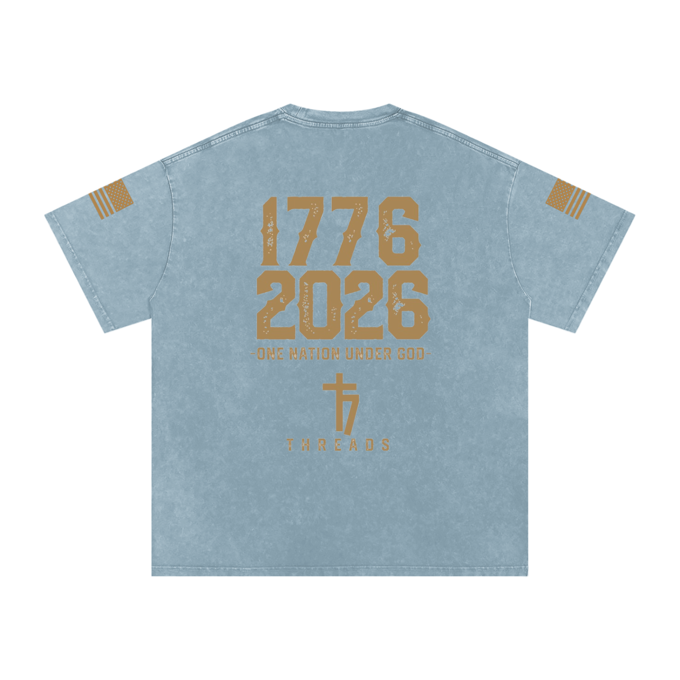 Snow Washed 77 threads Faith Oversized Cotton T-Shirt