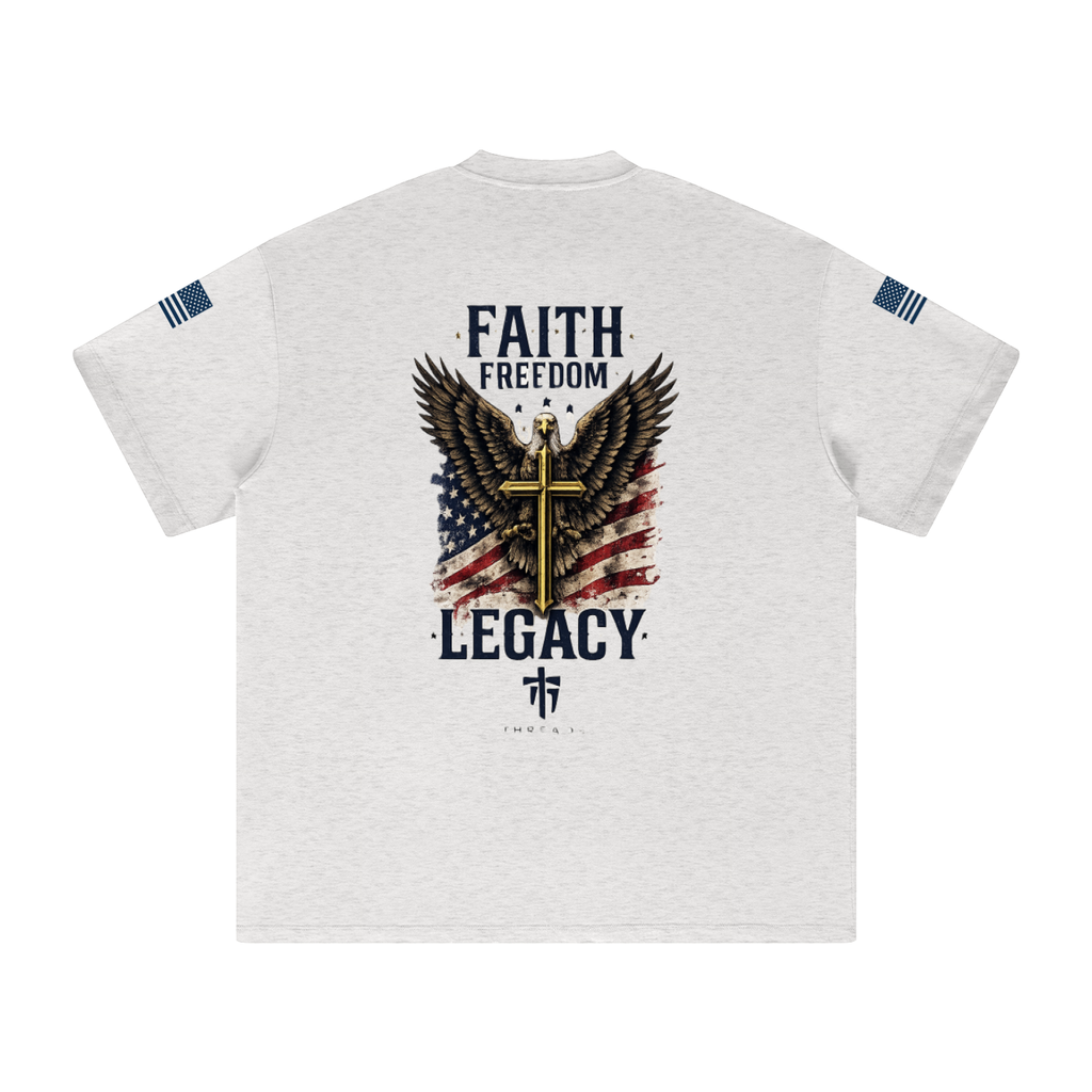 Faith Freedom Heavyweight Earth Tone T-Shirt