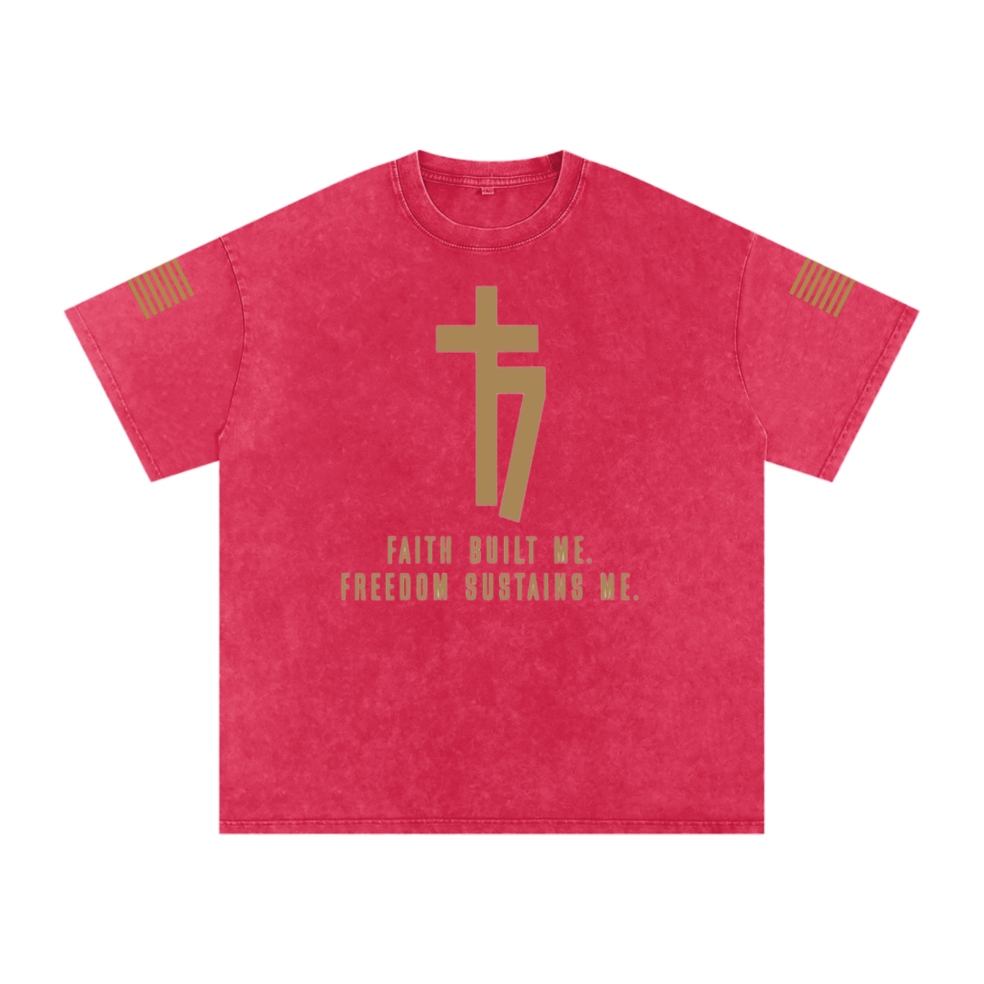 Футболка з бавовни оверсайз Snow Washed 77 threads Faith