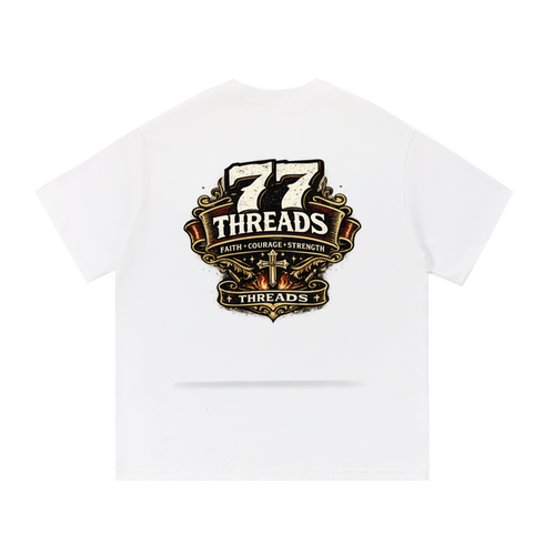77 threads Essential Cotton T-Shirt