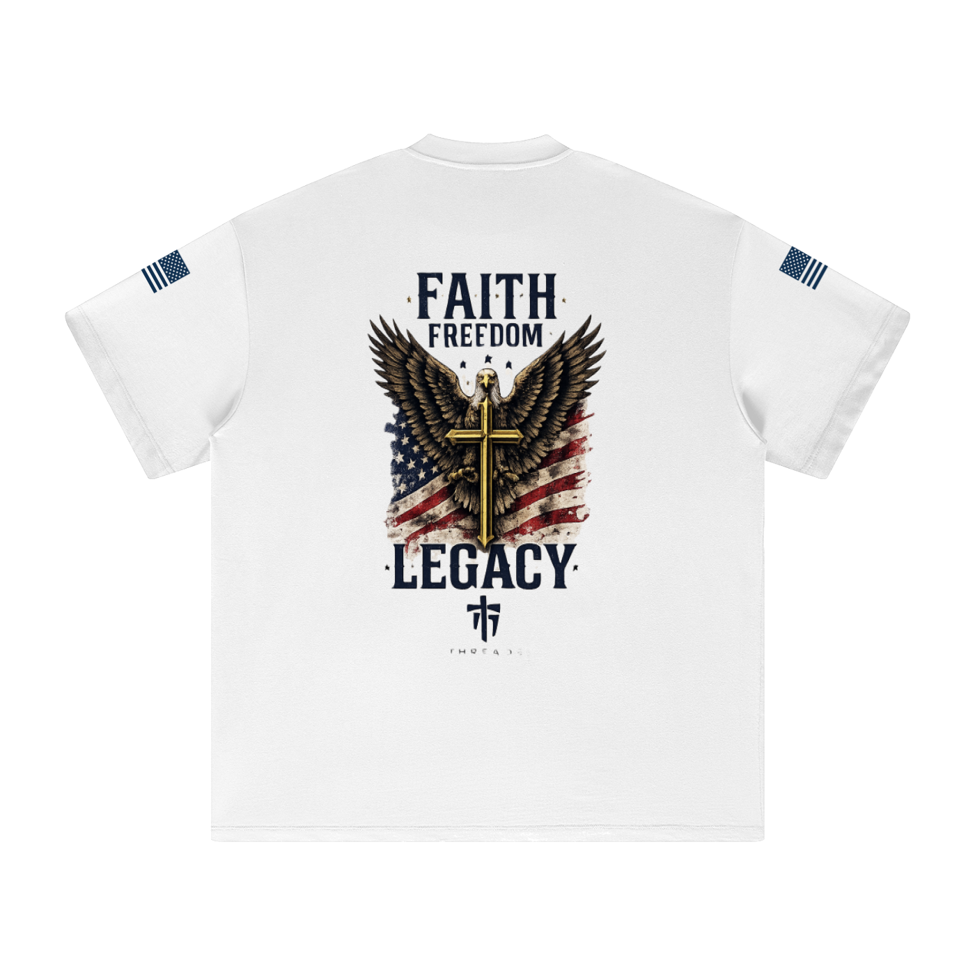 Faith Freedom Heavyweight Earth Tone T-Shirt