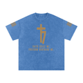 Snow Washed 77 threads Faith Oversized Cotton T-Shirt