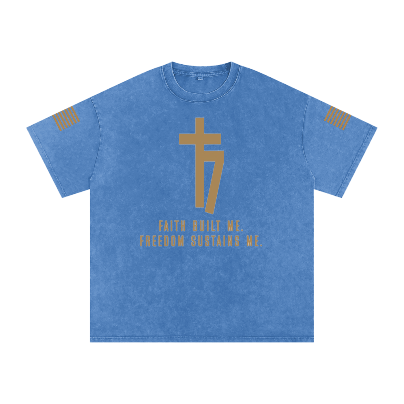 Snow Washed 77 threads Faith Oversized Cotton T-Shirt