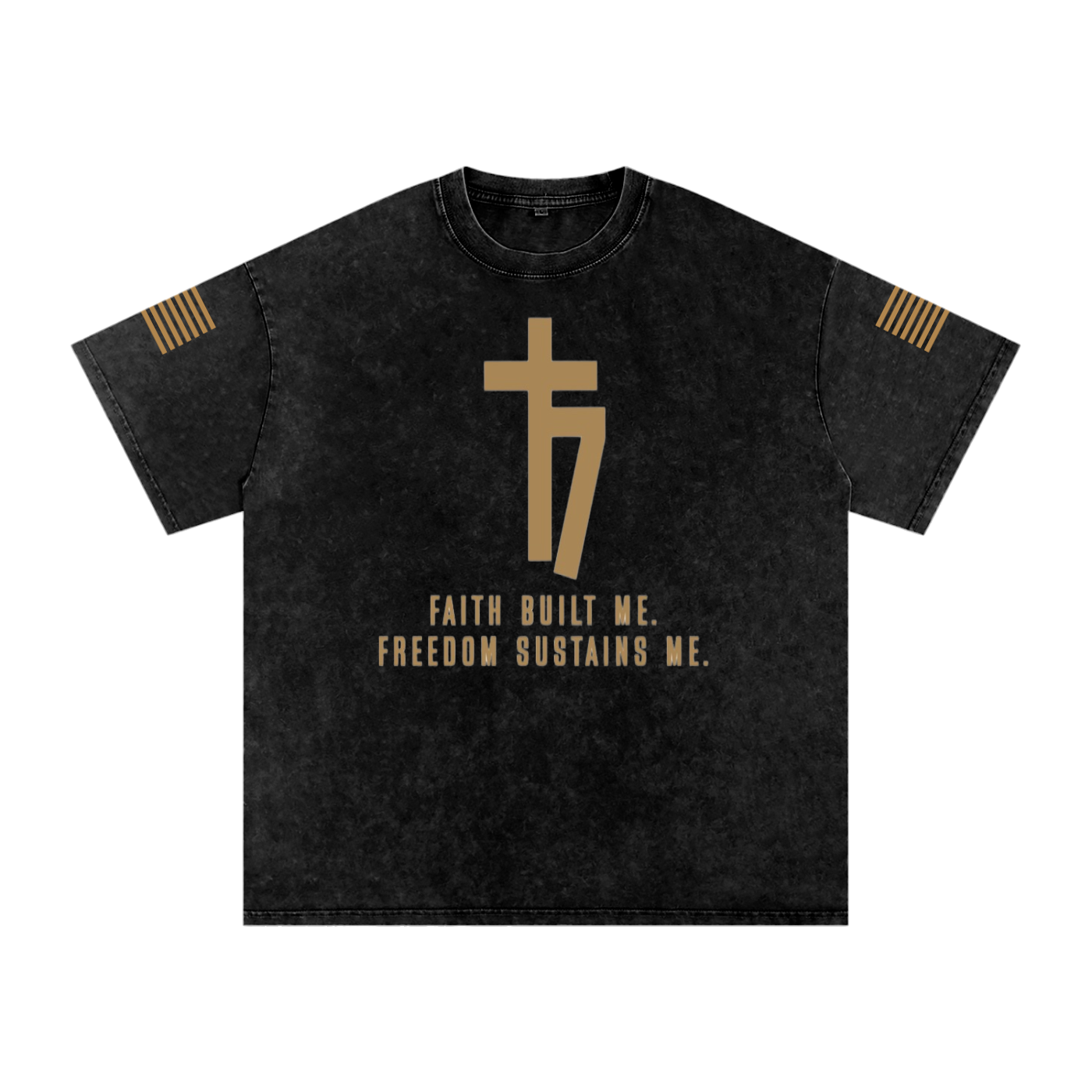 Футболка з бавовни оверсайз Snow Washed 77 threads Faith