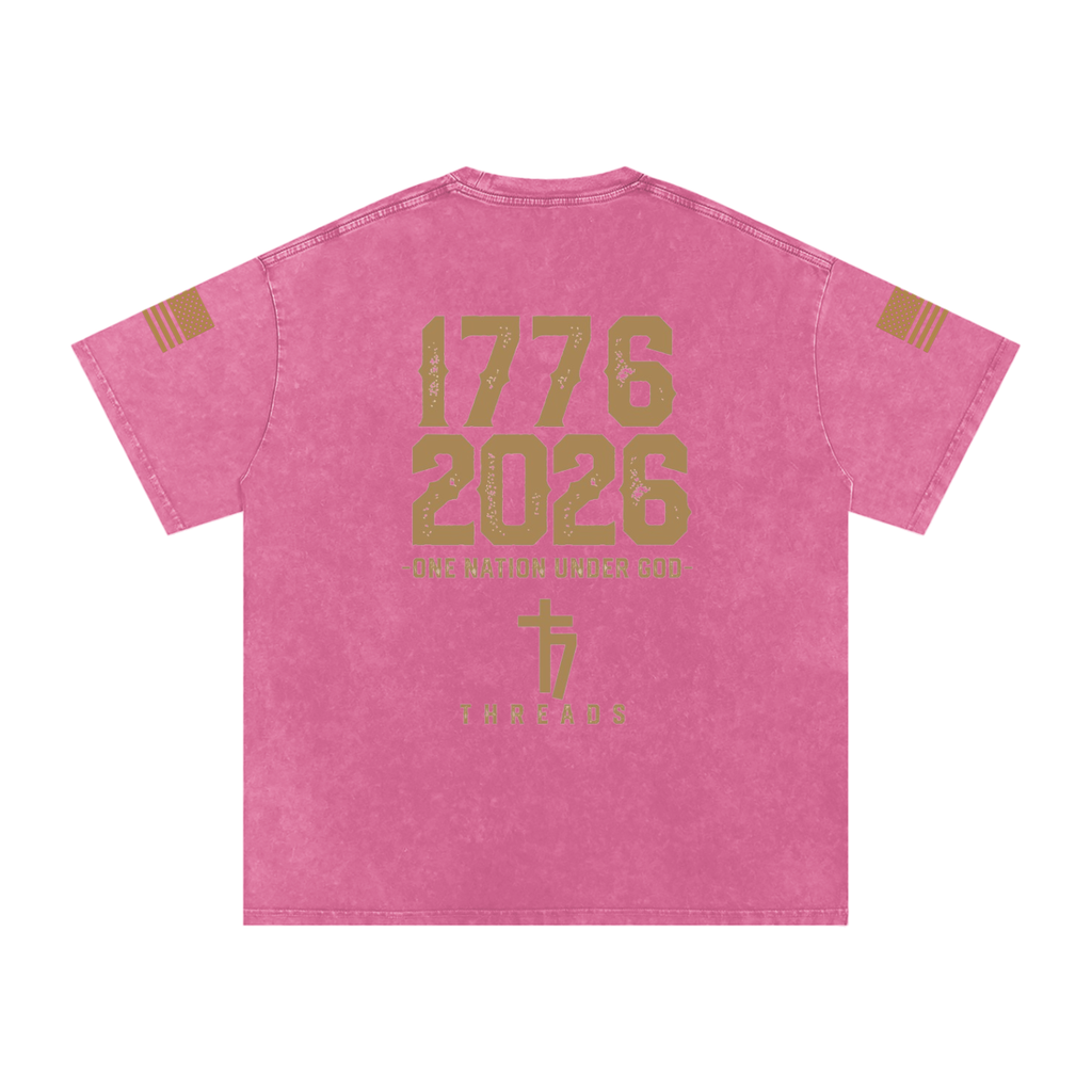 Snow Washed 77 threads Faith Oversized Cotton T-Shirt