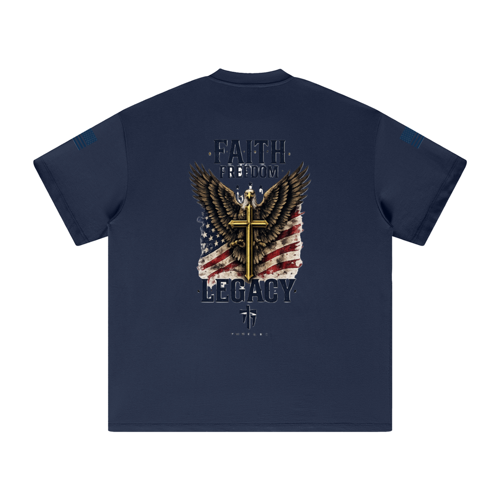 Faith Freedom Heavyweight Earth Tone T-Shirt